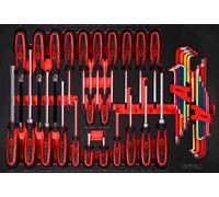 KS Tools 811.0041 SCS ERGOTORQUEplus Juego de destornilladores, 41 pzs, en sistema modular 1/1