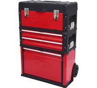 Caja de herramientas móvil de plástico y chapa de acero KS Tools, carga máx. 75 kg