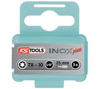 KS Tools 910.2312 1/4" Bit Inox TORX T10, 25mm, paquete de 5