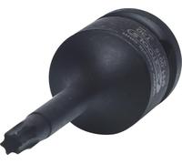 KS Tools 911.0915 - Bit con adaptador de impacto, acero especial, pavonado, T30 (tamaño: 1/2")
