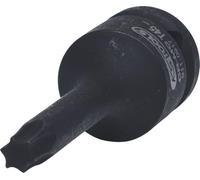 KS Tools 911.0917 - Bit con adaptador de impacto, acero especial, pavonado, T45 (tamaño: 1/2")