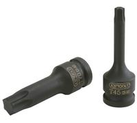 KS Tools 911.0919 - Bit con adaptador de impacto, acero especial, pavonado, T55 (tamaño: 1/2")