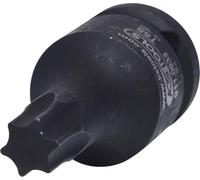 KS Tools 911.0933 1/2" Llave de vaso de impacto con punta para tornillos Torx, corta, T55