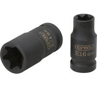 KS Tools 911.0963 1/2" Llave de vaso de impacto Torx-E, corta, E18