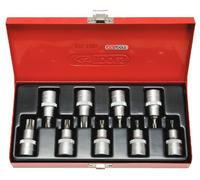 KS Tools 911.1386 1/2" Juego de bits con adaptador tx, con agujero frontal, 9 pzs TB20-TB60