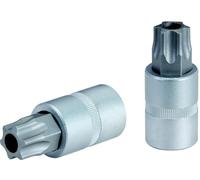 KS Tools 911.1387 1/2" Bit con adaptador TORX TB 80 con agujero frontal