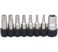 KS Tools 911.1480 - Pack de 8 piezas de bits con perfil de estrella de cinco puntas, en soporte de plástico