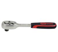 KS Tools 911.1510 - Mini carraca reversible, cromado satinado mate, 72 dientes (longitud 110 mm, 1/4")