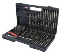 KS Tools 911.2008, 208 piezas, níquel, según las normas DIN 3126 e ISO 1173 - C 6,3, 25 mm, 2,22 kg, 25,4 / 4 mm (1 / 4")