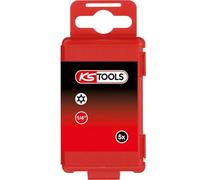 KS Tools 911.7702 - Pack e pack de 5 con punta Classic para tornillos TX con orificio frontal 10 (tamaño: 75 mm, 1/4")