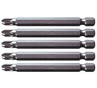 KS Tools 911.7728 - Pack de 5 piezas con punta Classic para tornillos en cruz PZ2 (tamaño: 1/4")