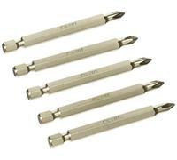 KS Tools 911.7730 - Pack de 5 piezas con punta Classic para tornillos en cruz PH1 (tamaño: 1/4")