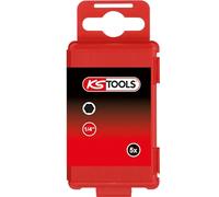 KS Tools 911.7763 - Pack de 5 piezas con punta Classic para tornillos Allen (tamaño: 75 mm, 6 mm, 1/4")