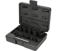 KS Tools 913.3855 3/8" Juego de llaves de vaso de impacto con perfil en espiral, 10 pzs