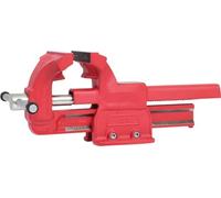 Tornillo de banco paralelo sin plato giratorio KS Tools, longitud de mordaza 120 mm