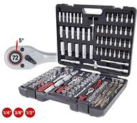 Ks tools 917.0795 juego de llave de vaso de 1/4' + 3/8' + 1/2', 195 pz