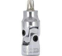 KS Tools 917.1497 1/4" Llave de vaso con punta articulada para tornillos Torx CHROMEplus, T30