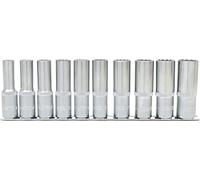 KS Tools 917.1750 1/2" Juego de llaves de vaso de 12 cantos, largas, 10 pzs
