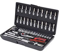 KS Tools 918.0648 1/4" CHROME+ Juego de llaves de vaso dodecaedras, 48 pzs