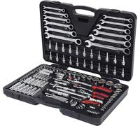 KS Tools 918.0724 1/4"+3/8"+1/2" Juego de llaves de vaso CHROMEplus 124 pzs