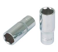 KS Tools 918.1249-E 1/2" CHROMEplus Llave de vaso Flank-Drive 19mm, colgador