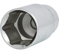 KS Tools 918.1273-E 1/2" Llave de vaso hexagonal CHROMEplus, larga, 32 mm, colgador