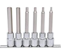 KS Tools 918.1336, Juego de adaptadores, 1/2", métricos, 6 piezas, 5,6,7,8,10,12 mm, acero cromo vanadio