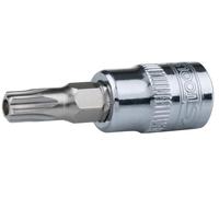 KS Tools 918.1474-E 1/4" Llave de vaso con punta para tornillos Torx CHROMEplus con orificio frontal,TB27, colgador