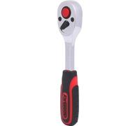 KS Tools 918.1510 - Mini carraca reversible Chrome, 72 dientes (longitud 110 mm, 1/4")