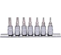 KS Tools 918.1558 1/4" Juego de llaves de vaso con punta para tornillos Torx CHROMEplus, 7 pzs, T10-T40