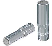 KS Tools 918.1592 1/4" Llave de vaso de 12 cantos CHROMEplus, larga, 7 mm