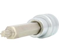 KS Tools 918.1645-E 1/2" Llave de vaso con punta para tornillos Torx CHROMEplus, larga, T30, colgador