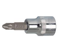 KS Tools 918.1681 1/2" Llave de vaso con punta para tornillos de estrella PZ CHROMEplus, PZ2