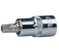 KS Tools 918.1730-E 1/2" Llave de vaso con punta para tornillos Torx CHROMEplus con orificio frontal, TB60, colgador