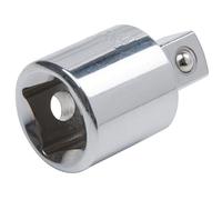 KS Tools 918.1753-E 1/2" CHROMEplus Adaptador reductor, 1/2" F x 3/8" M, colgador