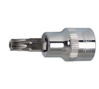 KS Tools 918.3940 3/8" Llave de vaso con punta para tornillos Torx CHROMEplus con orificio frontal, TB10