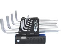 Juego de llaves acodadas 3 en 1 largas KS Tools, hexágono interior, en pulgadas