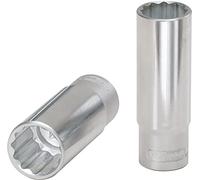 KS Tools 922.1286 - Casquillo largo (12 caras, 1/2", 29 mm, gama ULTIMATE®, acabado cromado satinado, acabado cromado