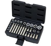 Casquillo KS Tools Juego de vasos y puntas de destornillador TORX®, 1/4'' - 3/8'' - 1/2'', 30 piezas