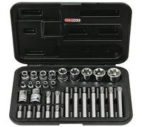KS Tools 922.4301 Juego de 30 piezas con 1/4" - 3/8" - 1/2 Torx E4 - E24 - T20 - T50