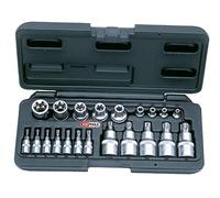 Ks tools 922.4307 - Caja de 21 piezas macho/hembra torx 1/4 "- 1/2" - e4 - e20 - t8 - t60