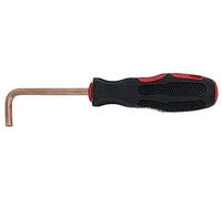 KS Tools 963.1511 Destornillador Allen BRONZEplus con mango, en ángulo para tornillos con encastre hexagonal 12 mm