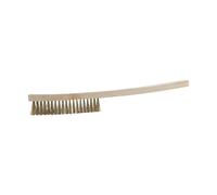 KS Tools 963.9582 Cepillo de alambre de bronce estañado BRONZEplus, ondulado, 4 hileras