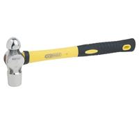 KS Tools 964.2106 Martillo de bola STAINLESS STEEL con mango de fibra de vidrio, 1130g