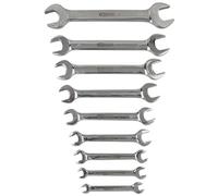 KS Tools 964.2240 Juego de llaves fijas dobles STAINLESS STEEL, en ánguloz, 9 pzs