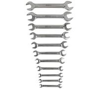 KS Tools 964.2245 Juego de llaves fijas dobles STAINLESS STEEL, en ángulo, 11 pzs