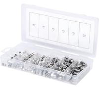 KS Tools 970.0460 Surtido de tuercas métricas de acero inoxidable, 150 pzs