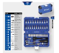KS Tools - Brillante 1/4″ Set de Llaves de Conexión, 46-tlg. 46-teiliges Kit