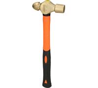KS Tools BRONZEplus, martillo para herreros, aluminio-bronce, fibra de vidrio, color naranja, , bronce, 345 mm, 680 g