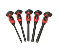 Ks Tools Juego de 5 punzones bruñidos con sistema antivibración